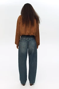 Barrel Regular Waist Jeans
