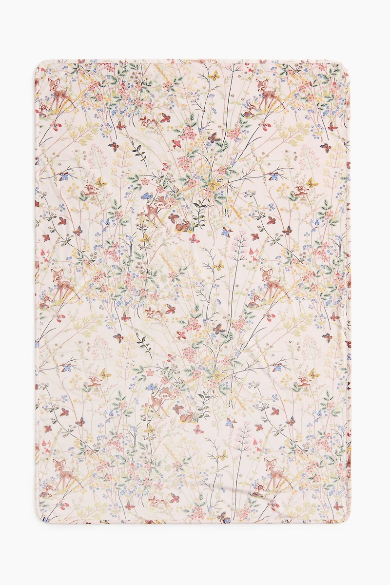 Couverture en velours à motif