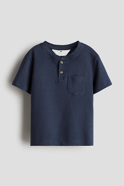 Cotton Henley Shirt