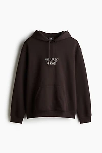 Loose Fit Printed Hoodie