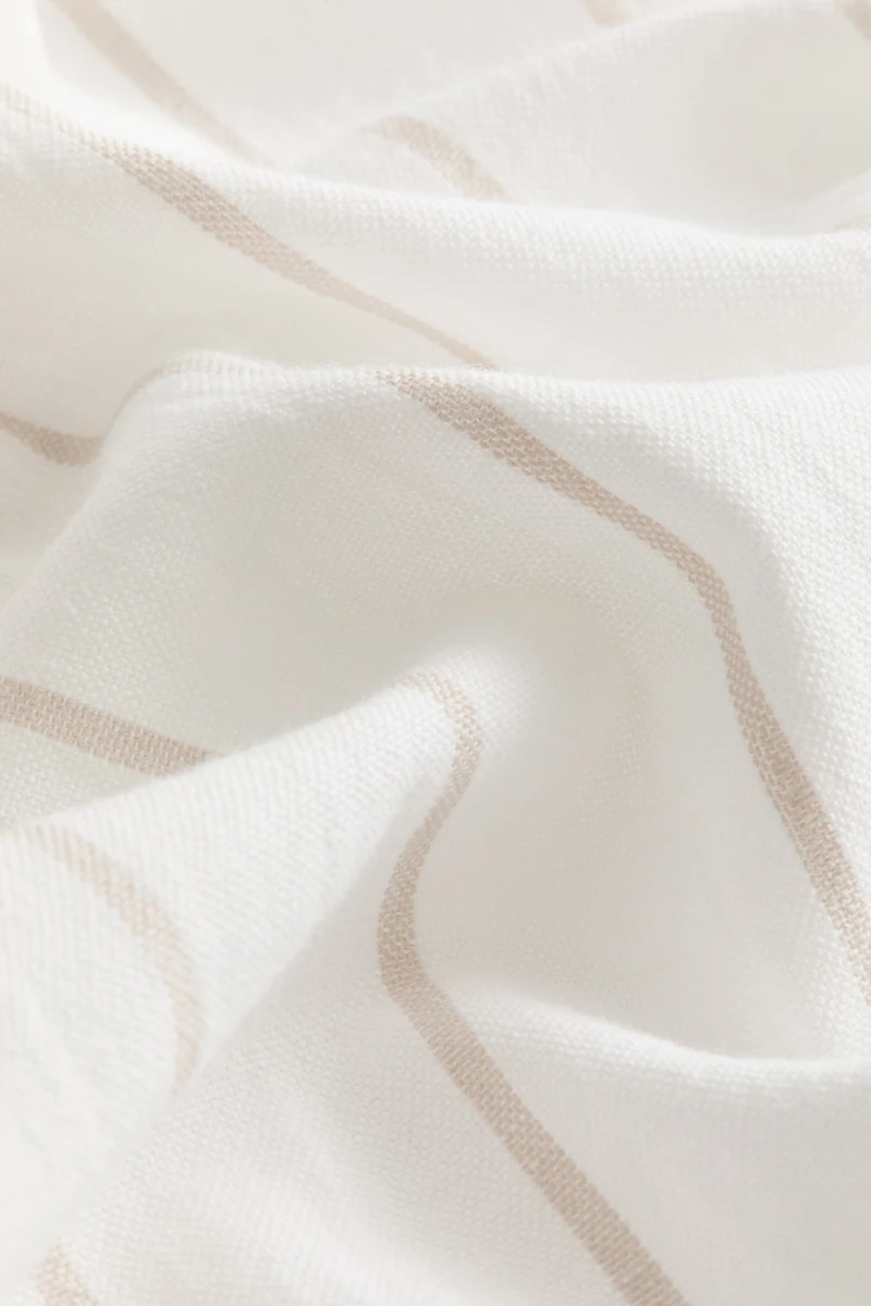 Nappe à motif en lin mélangé
