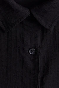 Crinkled Viscose-Blend Shirt