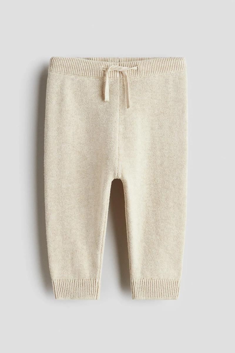 Pantalon de jogging en fin tricot coton
