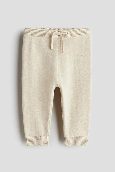 Fine-Knit Cotton Joggers