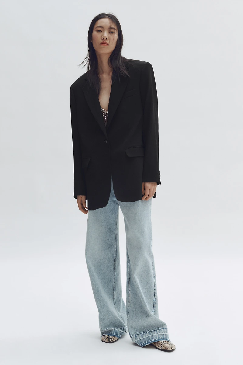 Single-Breasted Wool Blazer