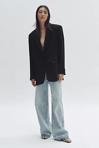 Single-Breasted Wool Blazer