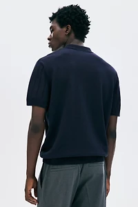 Regular-Fit Textured Polo Shirt