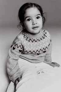 Pull en maille jacquard