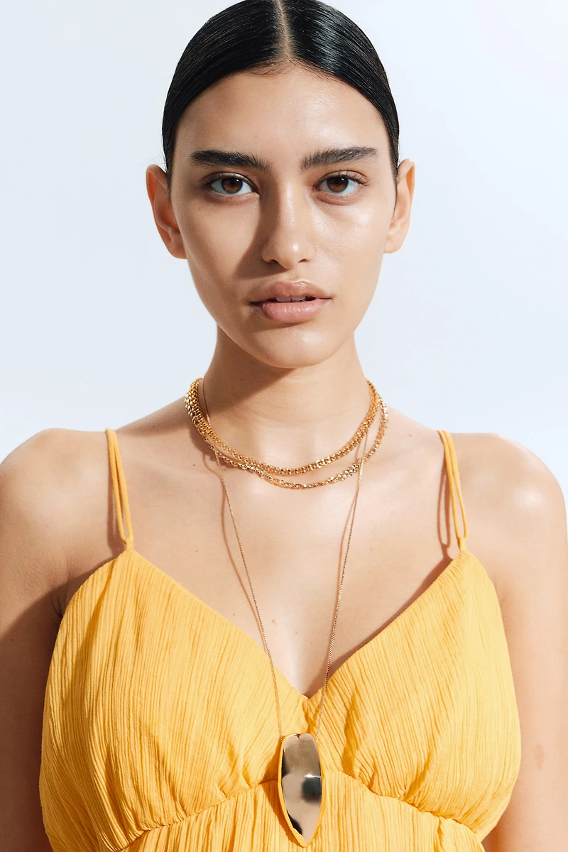 Crinkled Strappy Dress