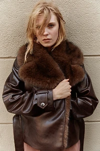 Biker Jacket with Collar