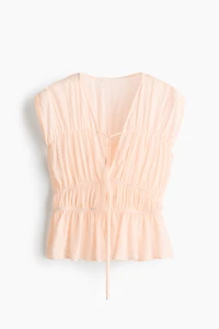 Blouse plissée en coton