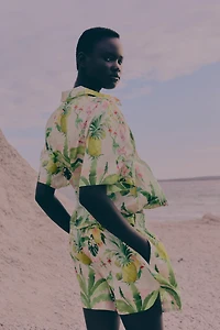 Patterned Cotton Shorts