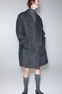 Oversized Wool-Blend Coat
