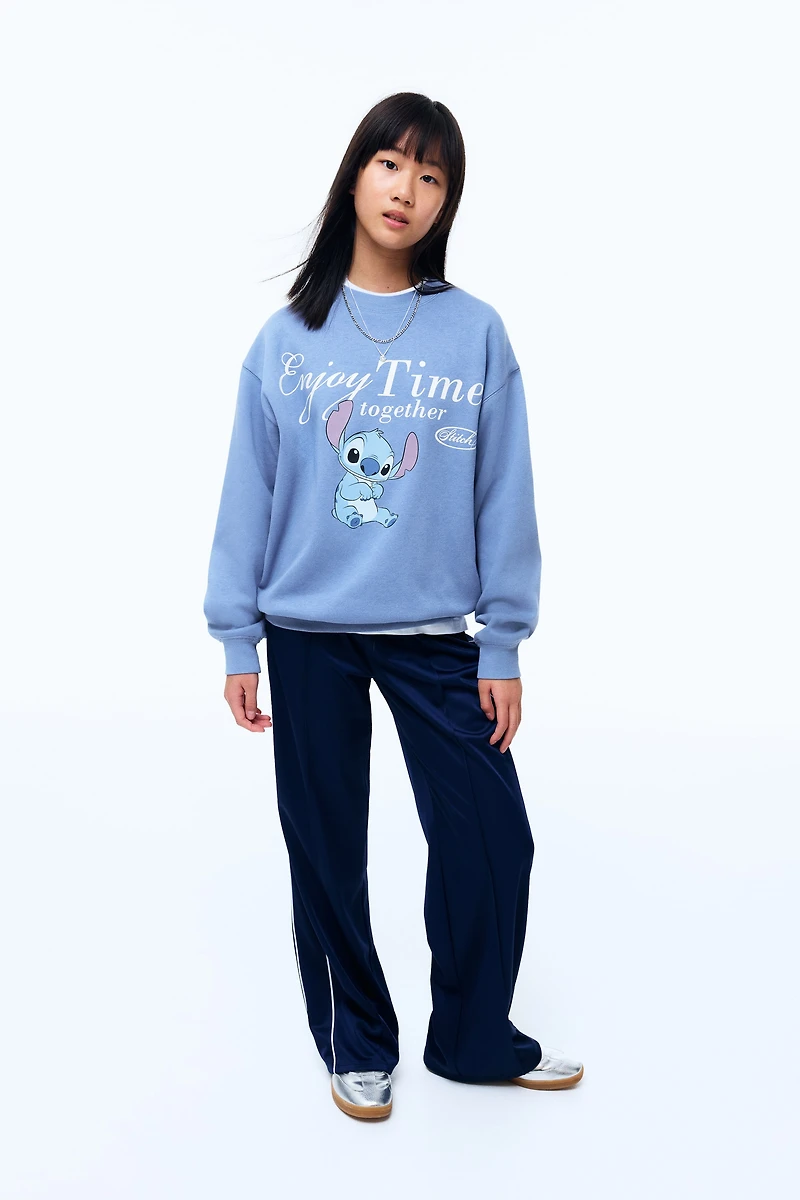 Chandail ample à motif imprimé