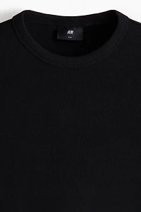 Slim-Fit Ribbed T-Shirt
