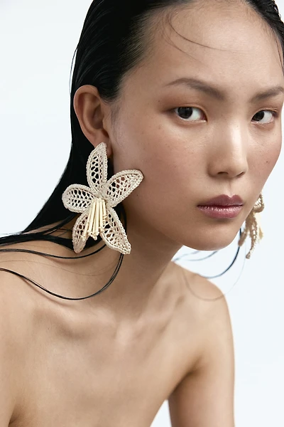 Crochet-Look Earrings