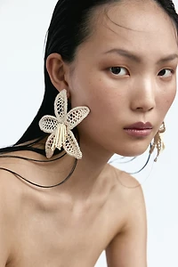 Crochet-Look Earrings