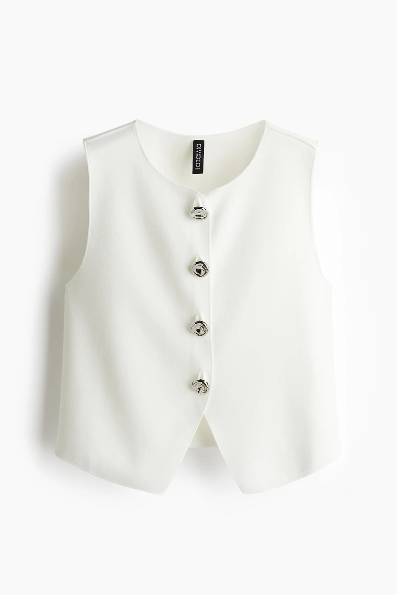 Cropped Jersey Vest