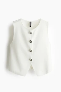 Cropped Jersey Vest