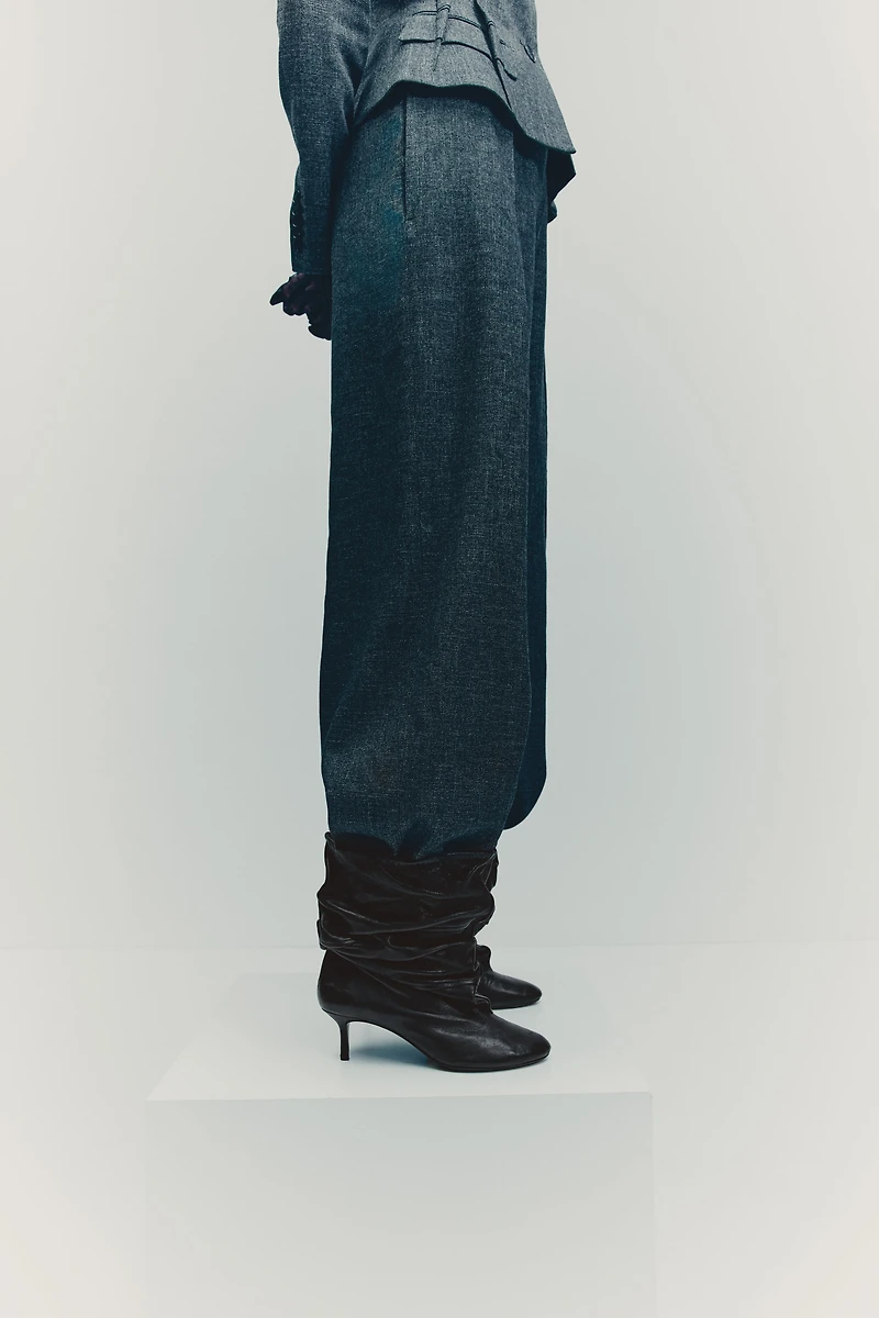 Heeled Leather Boots