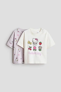 2-Pack Printed Cotton T-Shirts