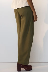 Barrel-Leg Cargo Pants