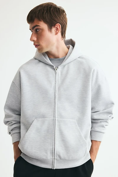 Oversized Interlock Hooded Jacket