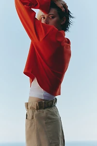 Paper-Bag Bermuda Shorts