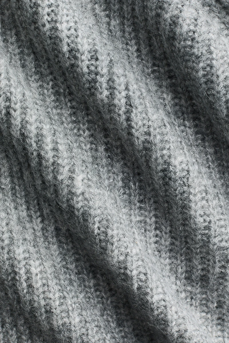 Gilet en tricot côtelé avec col