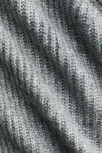 Gilet en tricot côtelé avec col