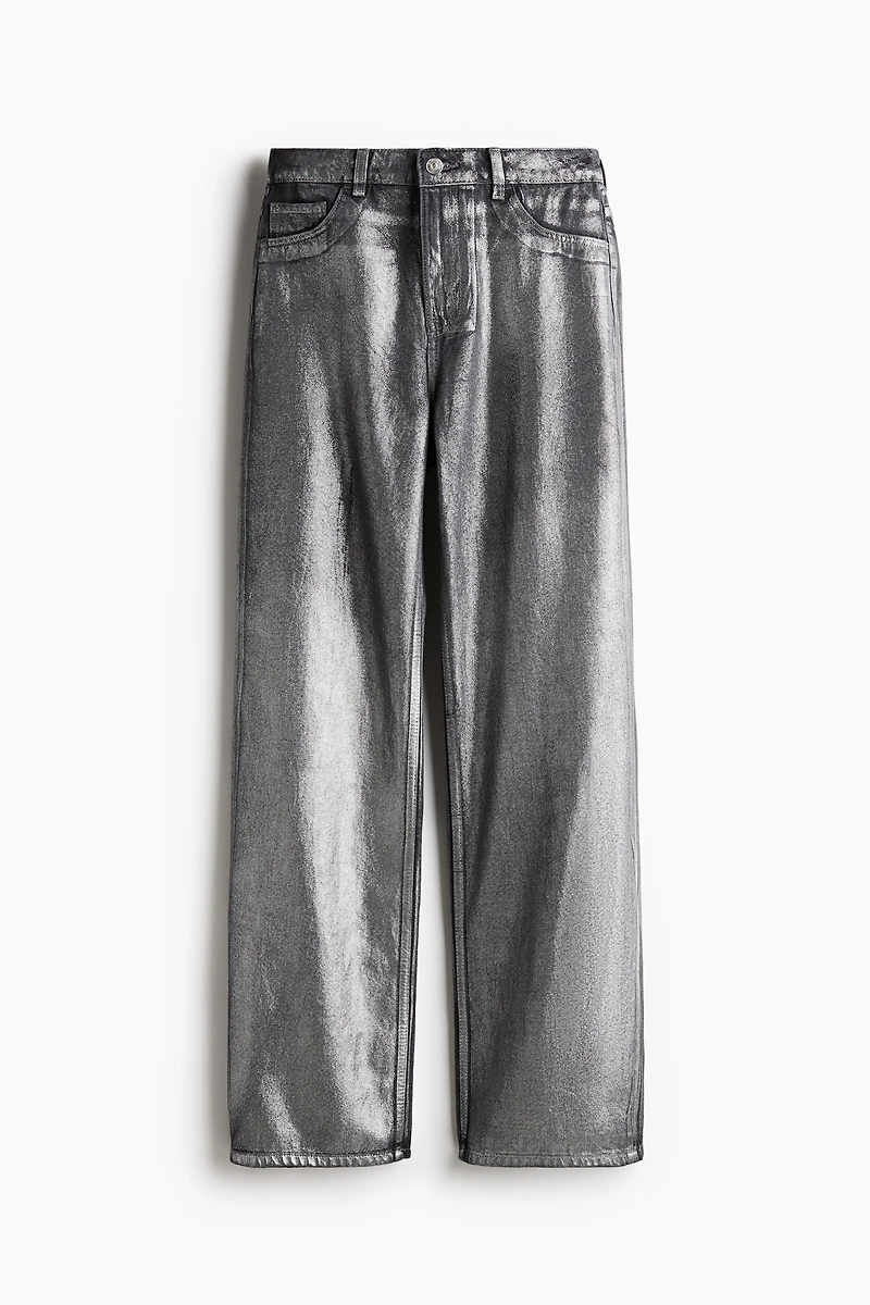 Jean Taille Haute Coupe Ample