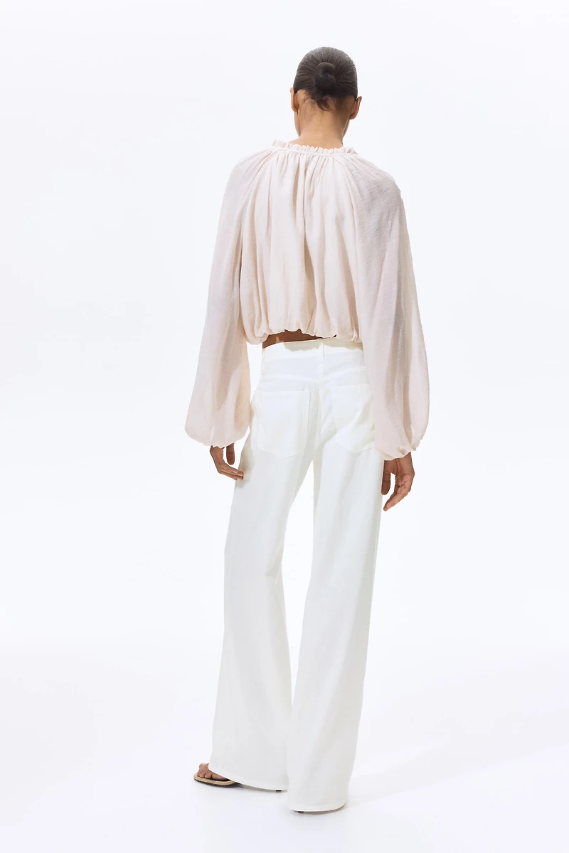 Pantalon en lin mélangé