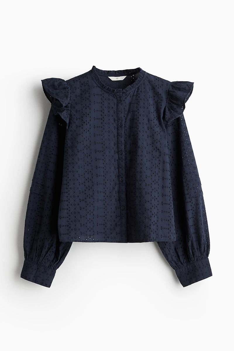 Chemisier avec broderie anglaise
