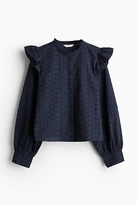 Chemisier avec broderie anglaise