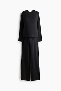 MAMA Pointelle Jersey Pajamas