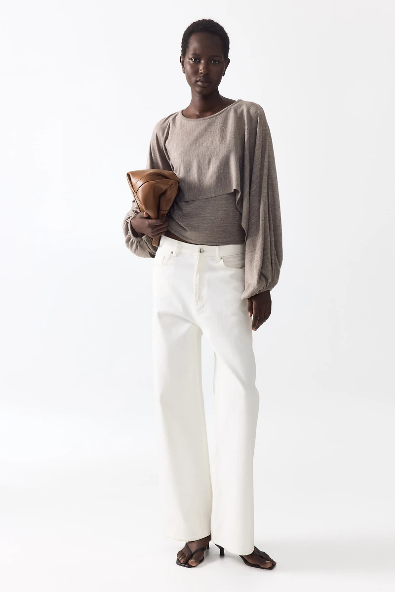 Layered Fine-Knit Top