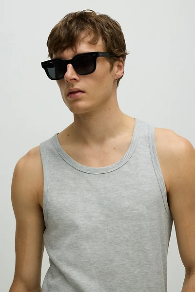 Slim Fit Ribbed Tank Top