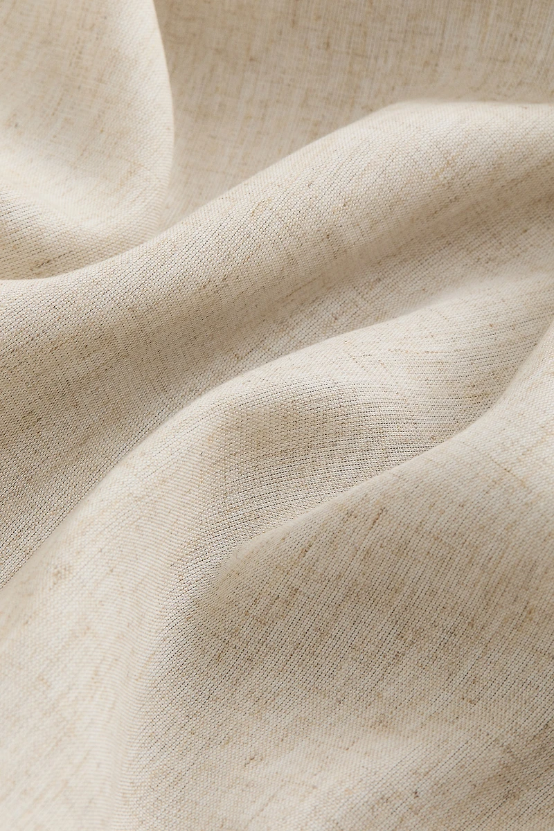 Lot de 2 rideaux longs en lyocell mélangé