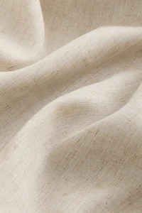 Lot de 2 rideaux longs en lyocell mélangé