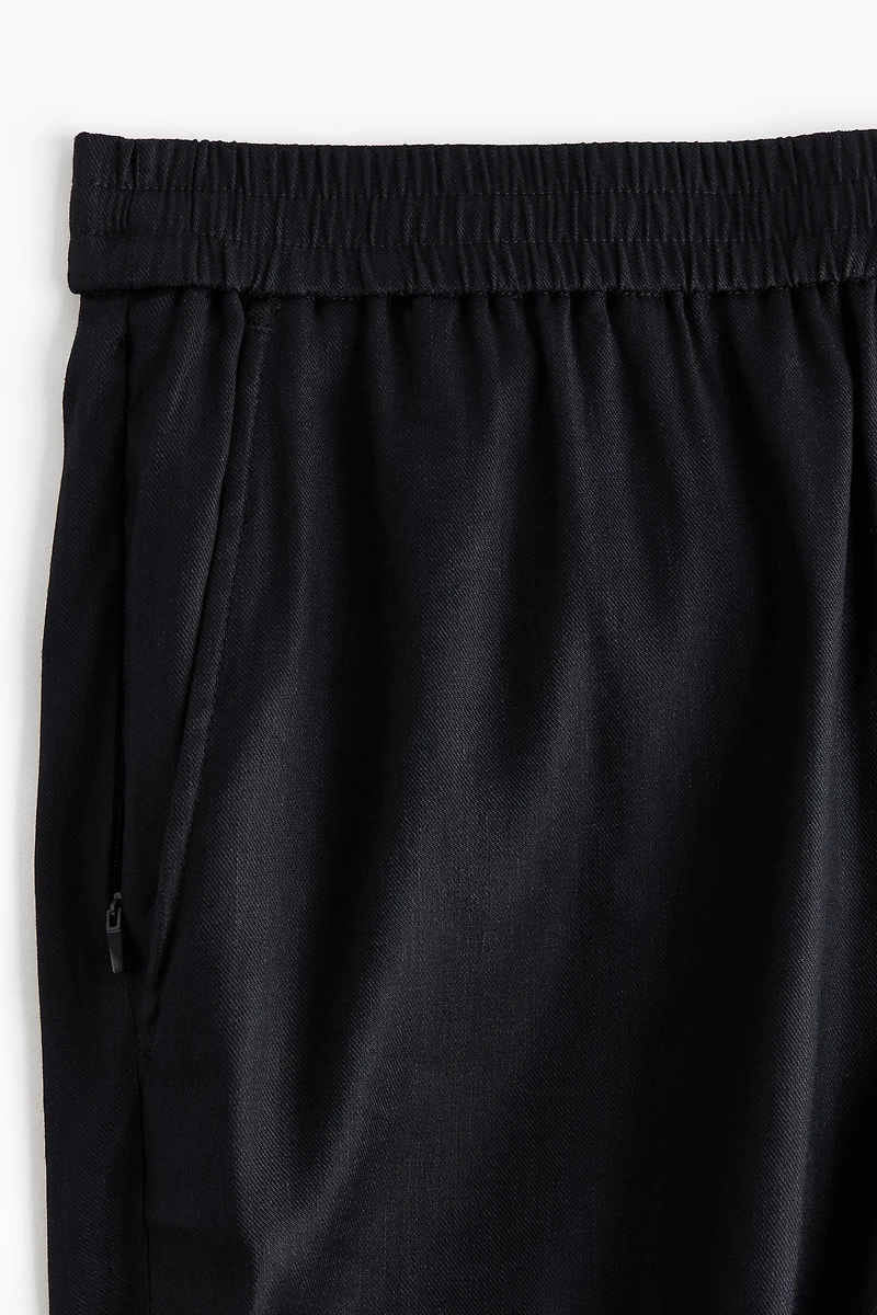 Easy Care Relaxed-Fit Linen-Blend Shorts