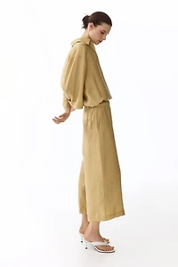 Straight-Leg Lyocell-Blend Pants