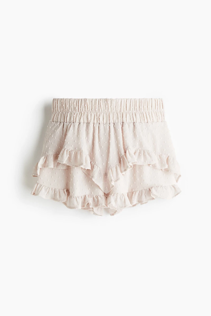 Ruffle-Trimmed Plumeti Skort