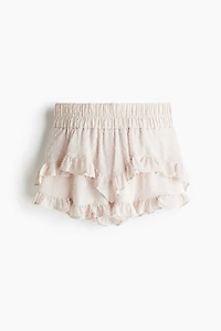 Ruffle-Trimmed Plumeti Skort