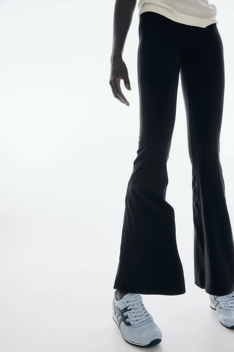 Legging évasé en interlock