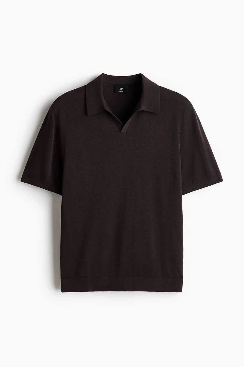 Regular-Fit Silk-Blend Polo Shirt