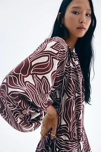 Oversized Tie-Belt Dress