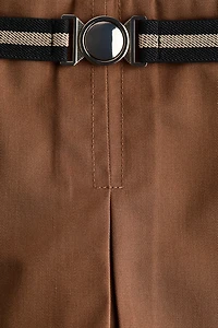 Belted Twill Skort