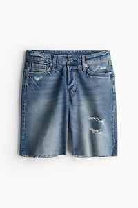Short en denim flottant Taille Basse