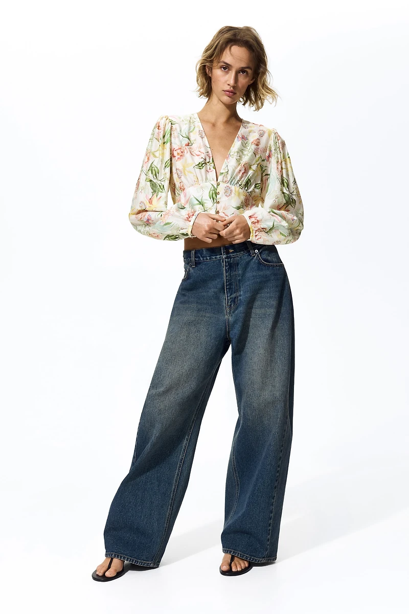 Blouse à encolure en V