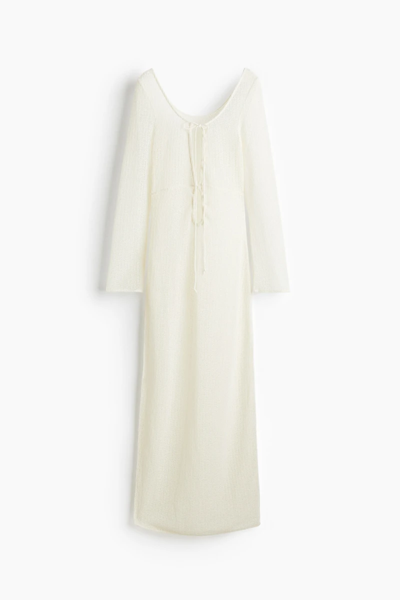 Loose-Knit Beach Dress